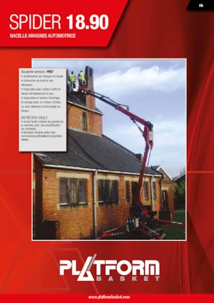 Gelenkarbeitsbühnen auf Raupen Platform Basket SPIDER 18.90 PRO