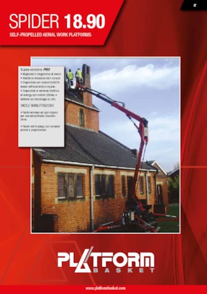 Gelenkarbeitsbühnen auf Raupen Platform Basket SPIDER 18.90 PRO