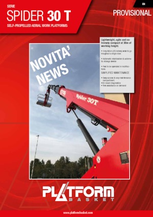 Teleskoparbeitsbühnen auf Raupen Platform Basket SPIDER 30 T