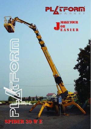 Teleskoparbeitsbühnen auf Raupen Platform Basket SPIDER 30 WE