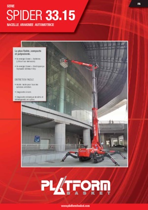 Gelenkarbeitsbühnen auf Raupen Platform Basket SPIDER 33.15