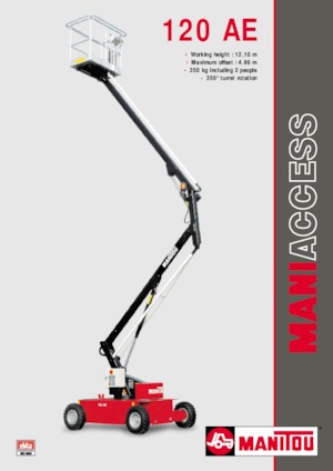 Gelenkarbeitsbühnen auf Rädern Manitou 120 AE