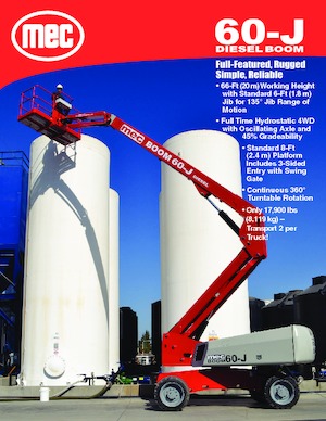 Teleskoparbeitsbühnen auf Rädern MEC 60-J
