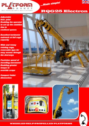 Gelenkarbeitsbühnen auf Rädern Platform Basket SPIDER 25 WE