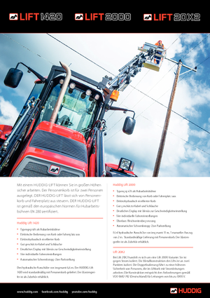 LKW-Teleskoparbeitsbühnen Huddig Lift 2000