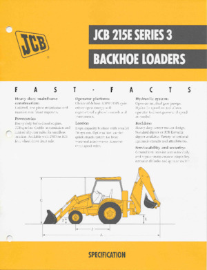 Baggerlader JCB 215 E