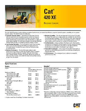 Baggerlader Caterpillar 420 XE
