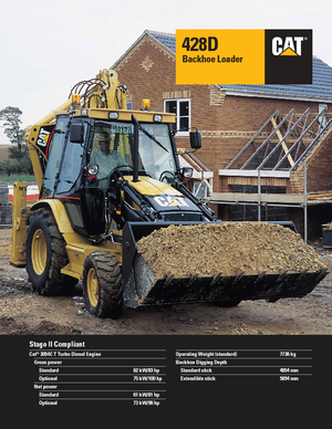 Baggerlader Caterpillar 428D II