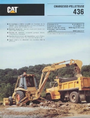 Baggerlader Caterpillar 436