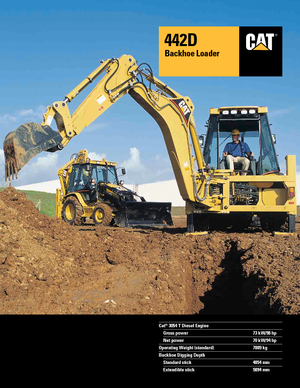 Baggerlader Caterpillar 442 D 4x4