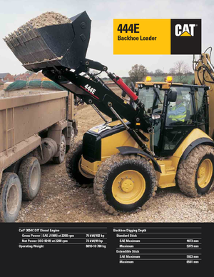 Baggerlader Caterpillar 444E 4x4