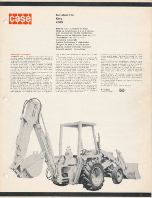 Baggerlader Case 480B