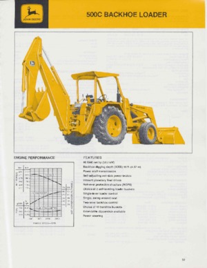Baggerlader John Deere Construction 500 C