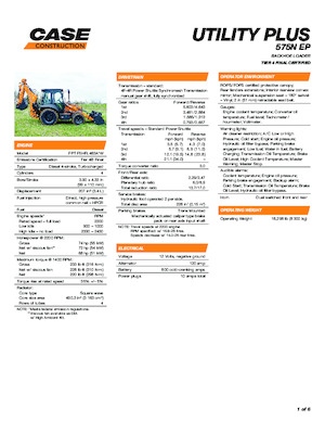 Baggerlader Case 575N EP Utility Plus