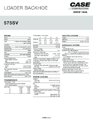 Baggerlader Case 575SV