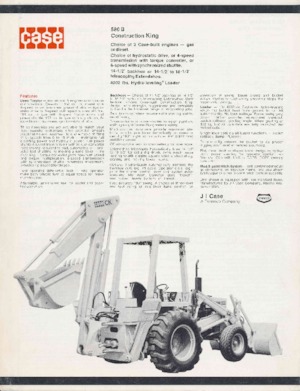 Baggerlader Case 580 B 