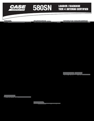 Baggerlader Case 580 SN