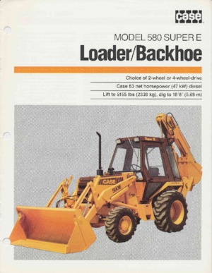 Baggerlader Case 580 Super E 