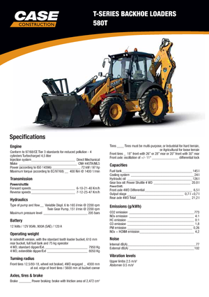 Baggerlader Case 580T