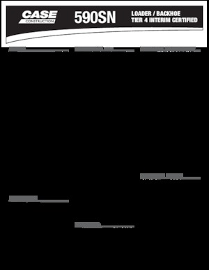 Baggerlader Case 590 SN