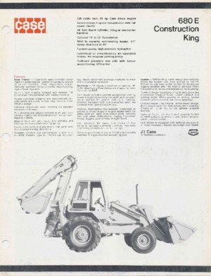 Baggerlader Case 680 E