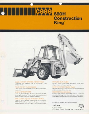 Baggerlader Case 680 H