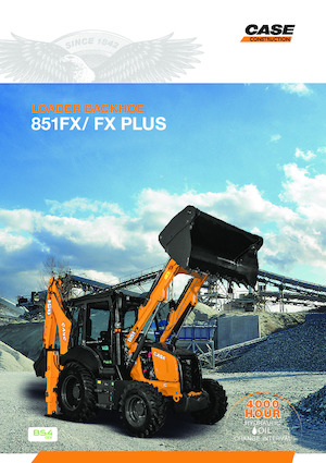 Baggerlader Case 851FX+