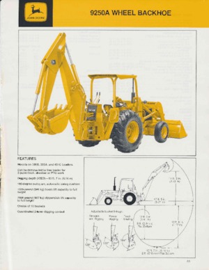 Baggerlader John Deere Construction 9250 A