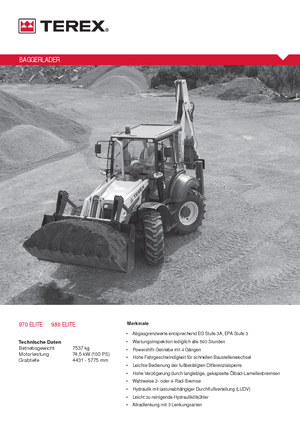 Baggerlader Terex 980 elite