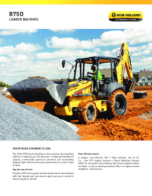 Baggerlader New Holland B75D
