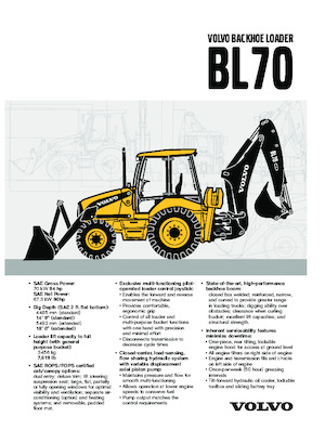 Baggerlader Volvo BL 70