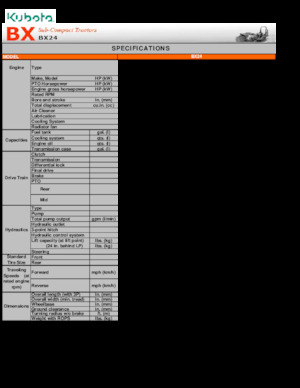 Baggerlader Kubota BX 24