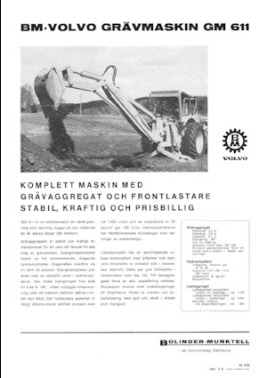 Baggerlader Volvo GM 611