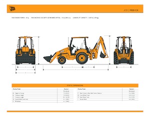 Baggerlader JCB Midi CX