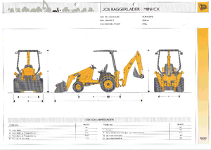 Baggerlader JCB Mini CX