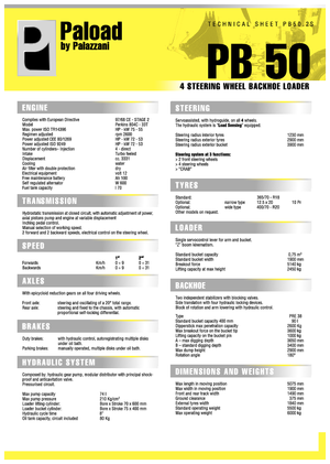 Baggerlader Palazzani PB 50.2