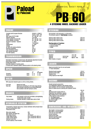 Baggerlader Palazzani PV 60.2