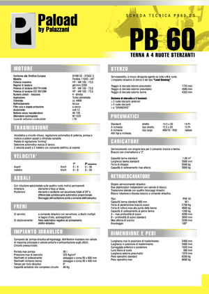 Baggerlader Palazzani PV 60.2