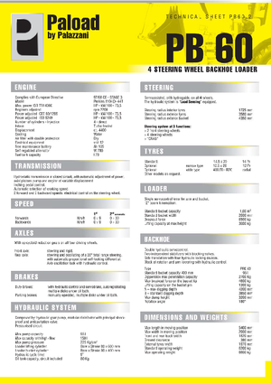 Baggerlader Palazzani PB 60