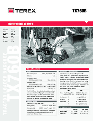 Baggerlader Terex TX760 B