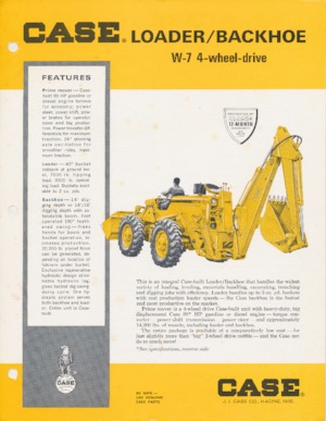 Baggerlader Case W-7 
