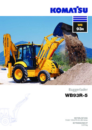 Baggerlader Komatsu WB93R-5 