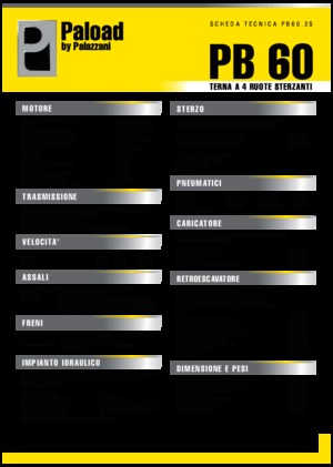 Baggerlader Palazzani PB 60
