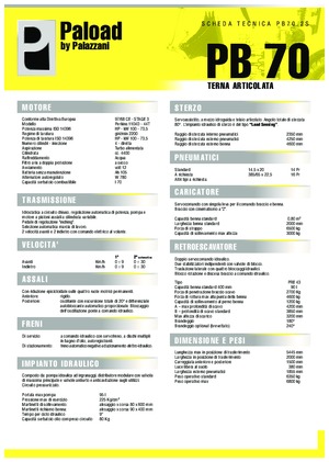 Baggerlader Palazzani PB 70