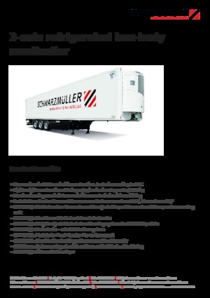 Sattelauflieger Koffer Schwarzmüller 3-axle refrigerated box-body semitrailer