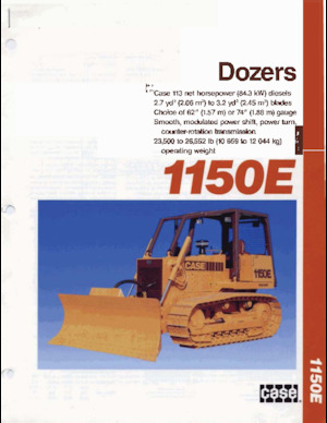 Kettendozer Case 1150E 