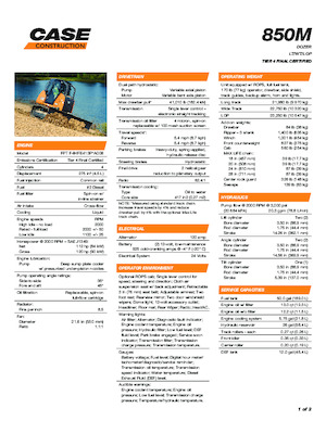 Kettendozer Case 850M