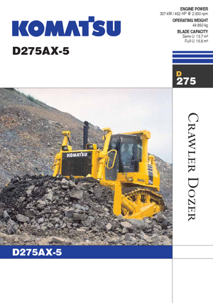 Kettendozer Komatsu D275AX-5E0