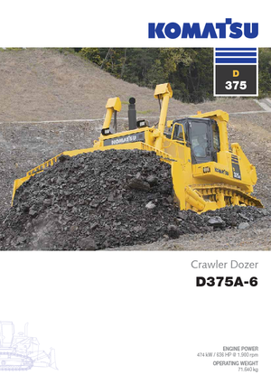 Kettendozer Komatsu D375A-6