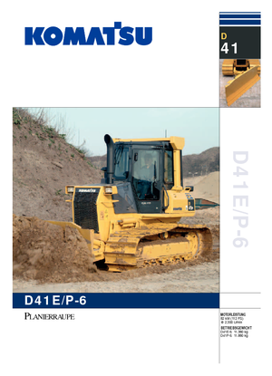 Kettendozer Komatsu D41E-6C